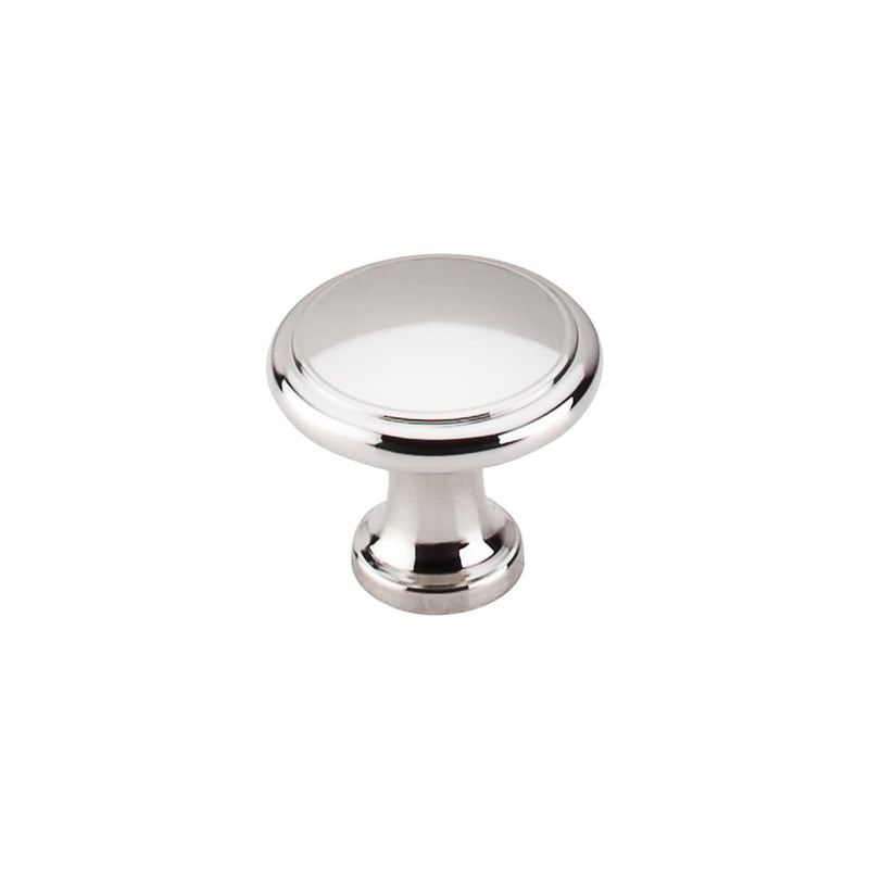 Ringed 1-1/8 Inch Mushroom Cabinet Knob from the Asbury Collection - 25 Pack
