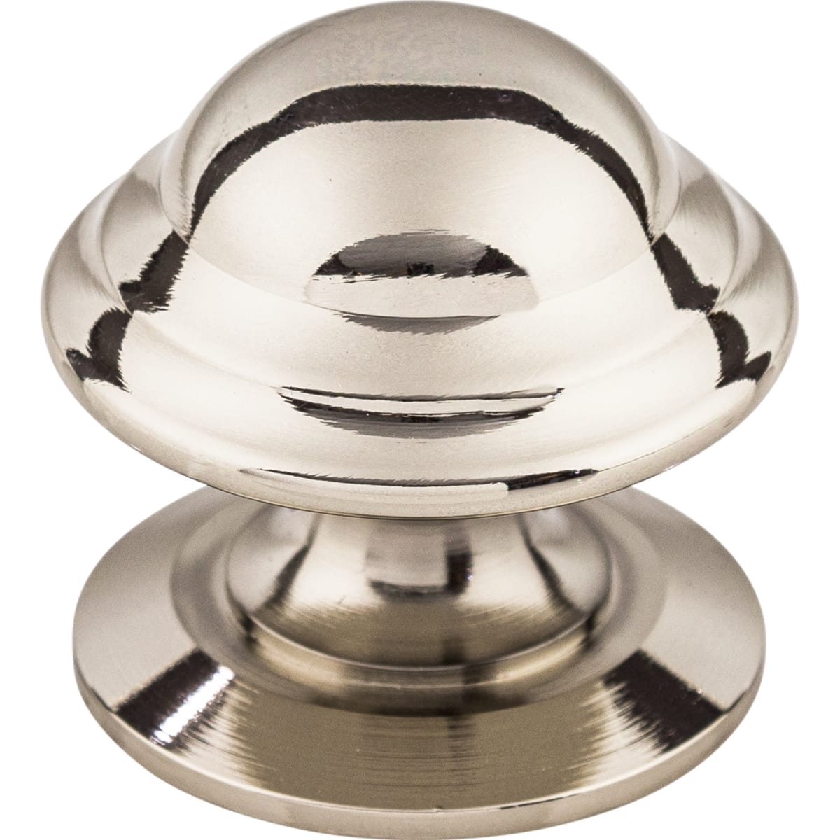 Top Knobs - m1324 - Empress 1-3/8 Inch Mushroom Cabinet Knob from the Asbury Collection in Polished Nickel