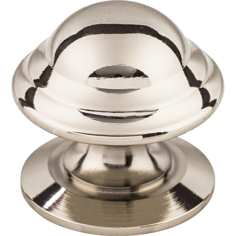 Top Knobs - m1324 - Empress 1-3/8 Inch Mushroom Cabinet Knob from the Asbury Collection in Polished Nickel