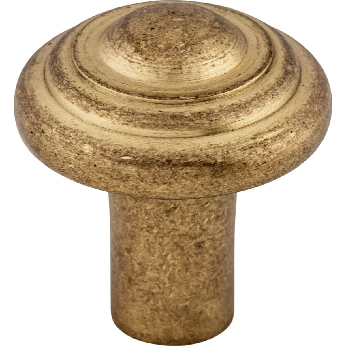 Top Knobs - M1471 - Button 1-1/4 Inch Mushroom Cabinet Knob from the Aspen Collection in Light Bronze