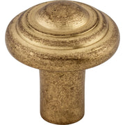 Top Knobs - M1471 - Button 1-1/4 Inch Mushroom Cabinet Knob from the Aspen Collection in Light Bronze