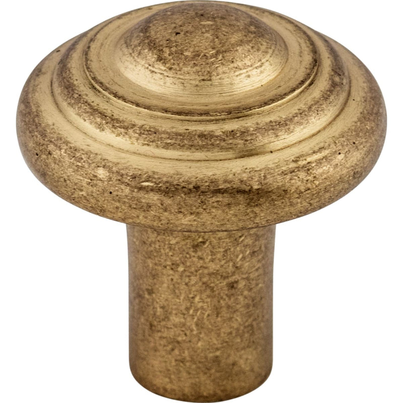 Top Knobs - M1471 - Button 1-1/4 Inch Mushroom Cabinet Knob from the Aspen Collection in Light Bronze