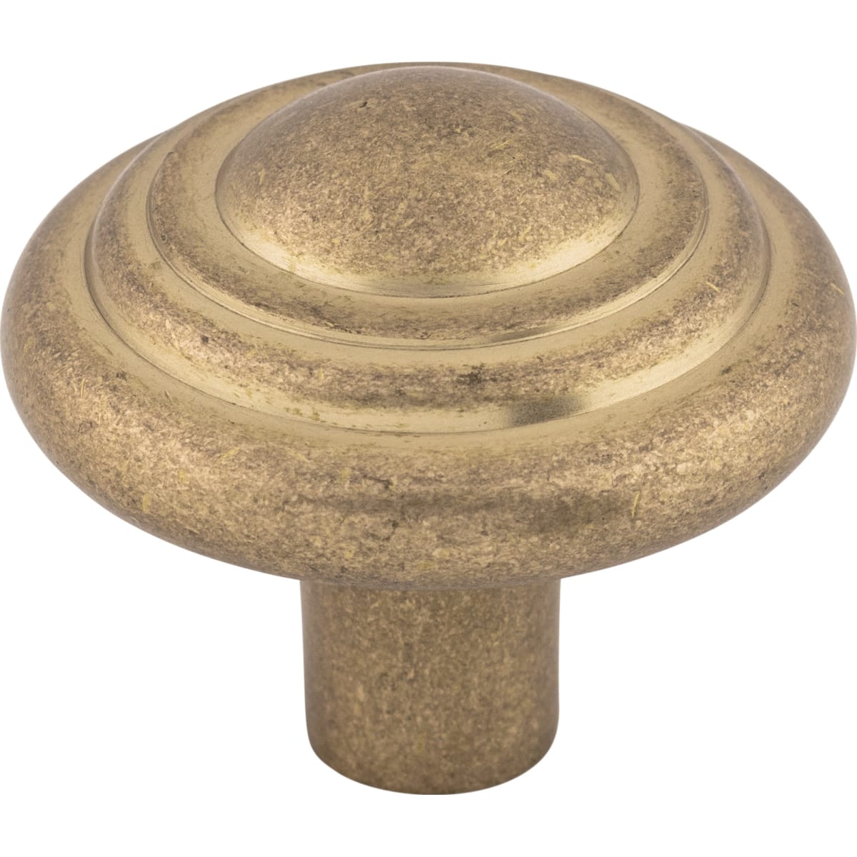 Top Knobs - M1476 - Button 1-3/4 Inch Mushroom Cabinet Knob from the Aspen Collection in Light Bronze