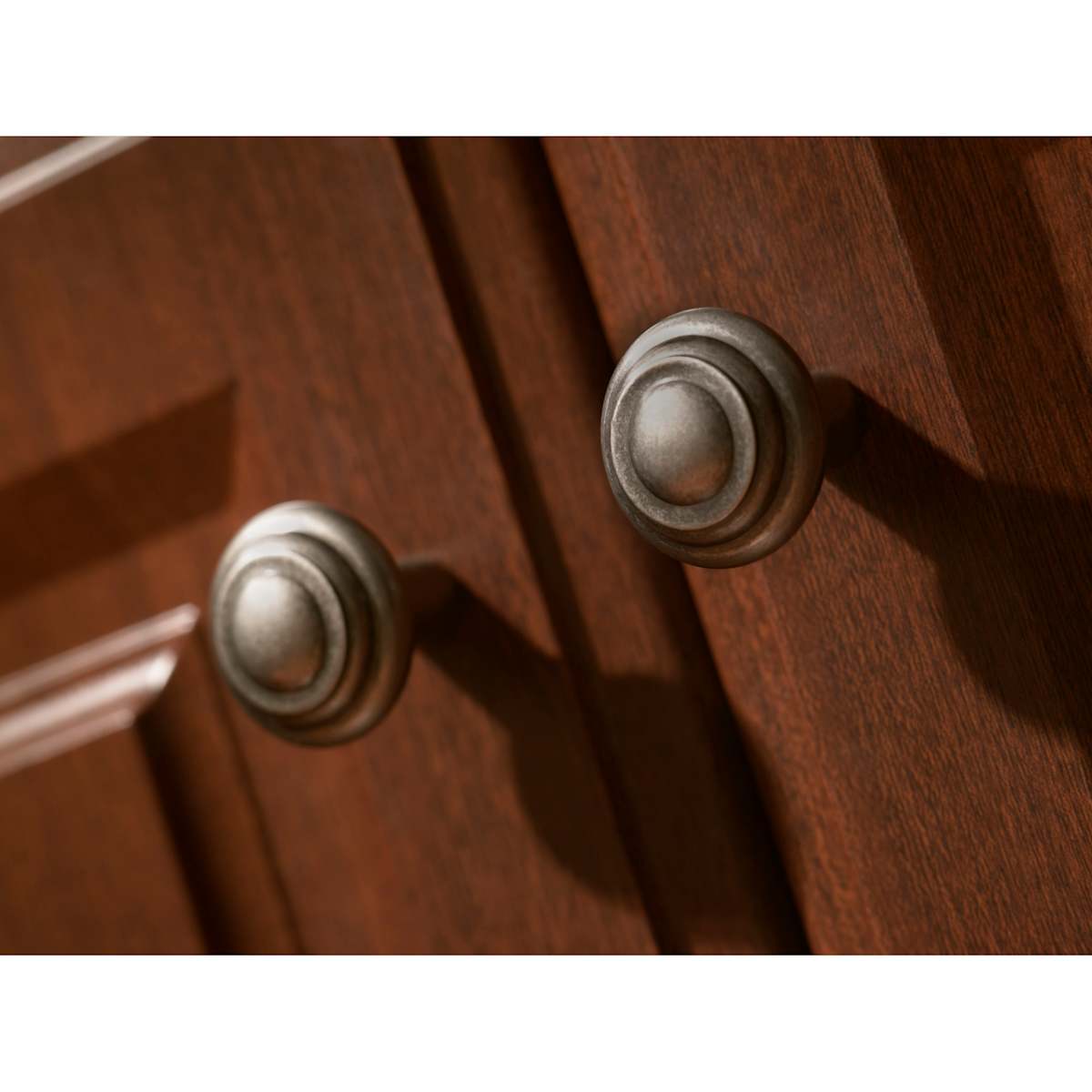 Top Knobs - M1476 - Button 1-3/4 Inch Mushroom Cabinet Knob from the Aspen Collection in Light Bronze