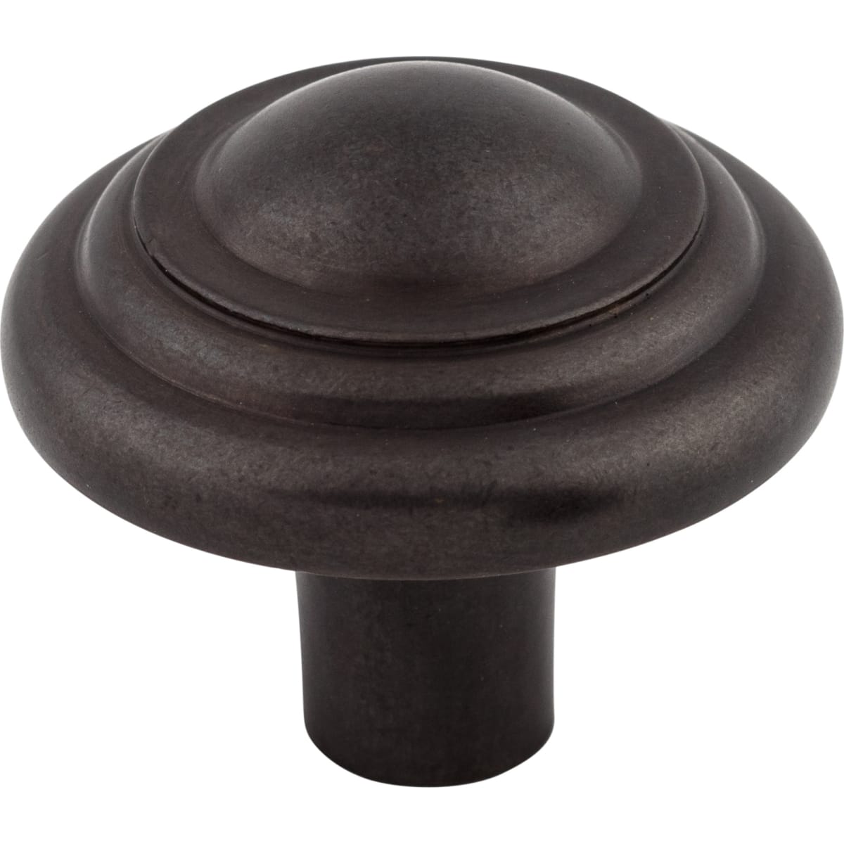 Top Knobs - M1477 - Button 1-3/4 Inch Mushroom Cabinet Knob from the Aspen Collection in Medium Bronze