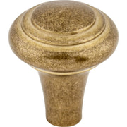 Top Knobs - M1481 - Peak 1 Inch Mushroom Cabinet Knob from the Aspen Collection in Light Bronze