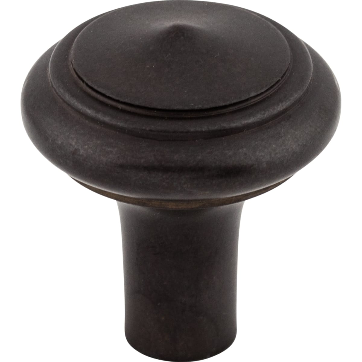 Top Knobs - M1487 - Peak 1-1/4 Inch Mushroom Cabinet Knob from the Aspen Collection in Medium Bronze