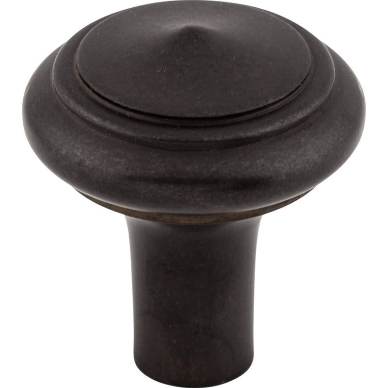 Top Knobs - M1487 - Peak 1-1/4 Inch Mushroom Cabinet Knob from the Aspen Collection in Medium Bronze