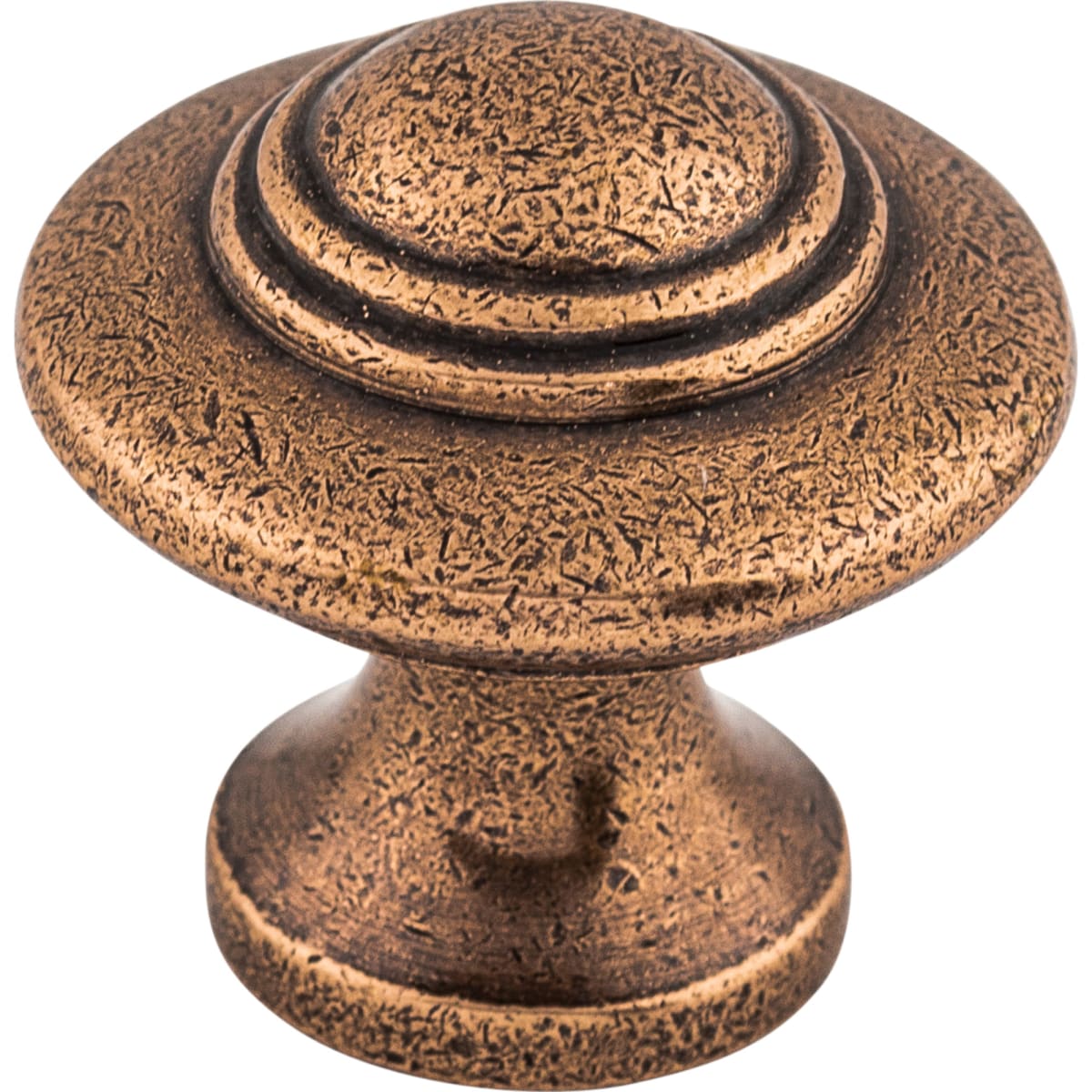Top Knobs - M15 - Ascot 1-1/4 Inch Mushroom Cabinet Knob from the Britannia Collection in Antique Copper