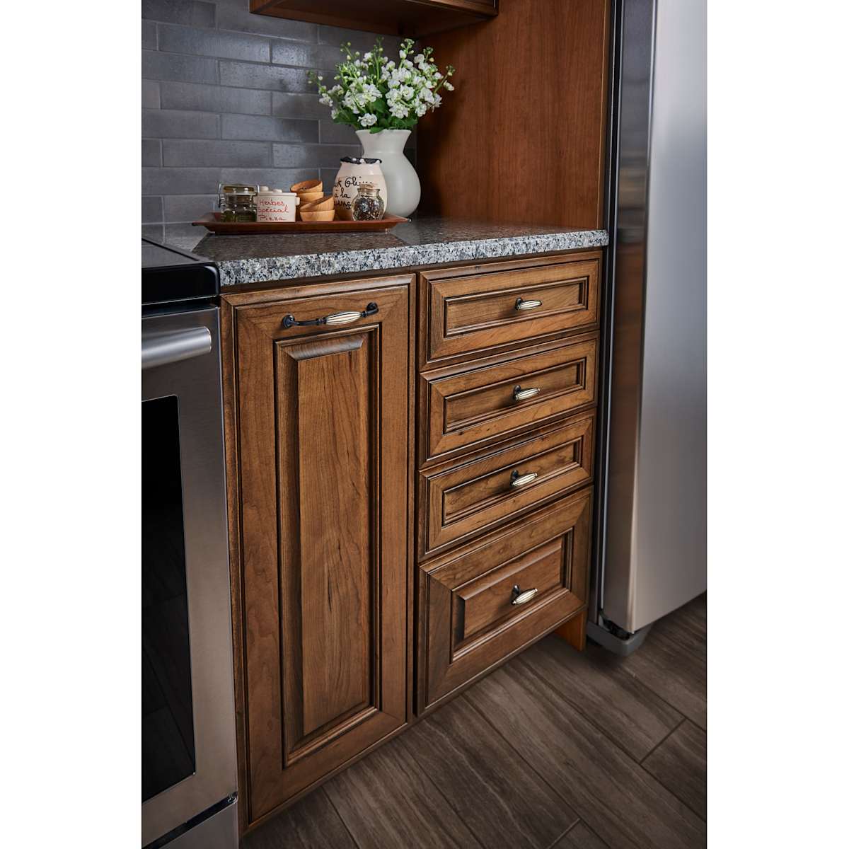 Top Knobs - M153 - T-Handle 2-7/8 Inch Bar Cabinet Knob from the Tuscany Collection in Pewter Antique