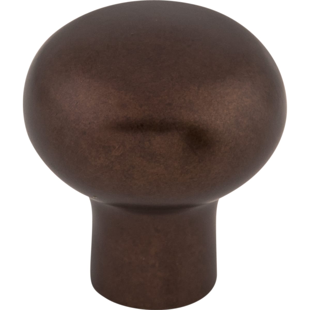 Top Knobs - M1548 - Rounded 7/8 Inch Mushroom Cabinet Knob from the Aspen Collection in Mahogany Bronze