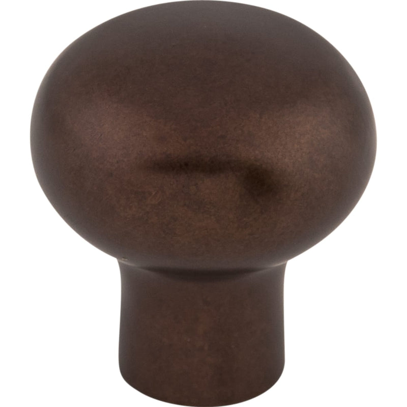 Top Knobs - M1548 - Rounded 7/8 Inch Mushroom Cabinet Knob from the Aspen Collection in Mahogany Bronze