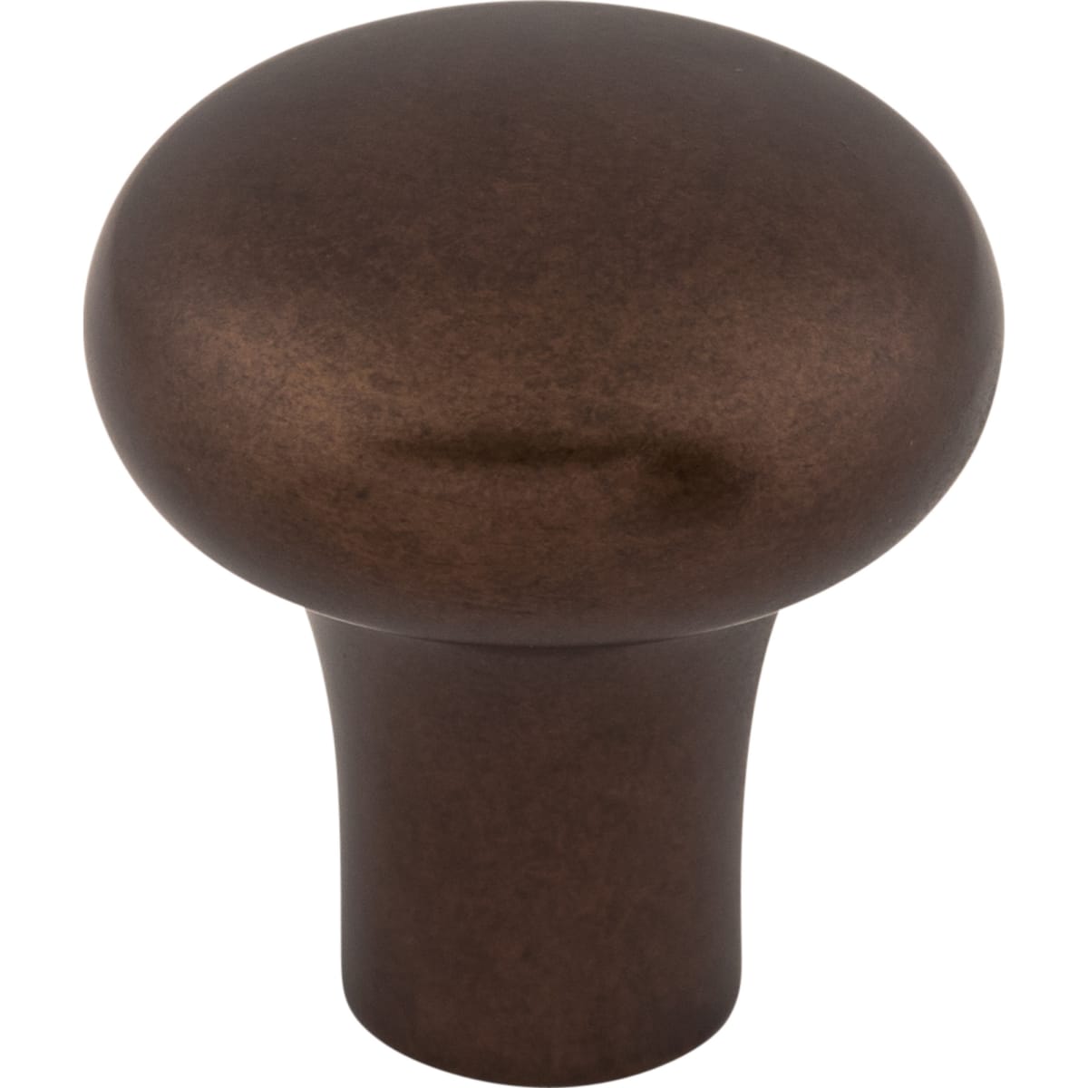 Top Knobs - M1553 - Rounded 1-1/8 Inch Mushroom Cabinet Knob from the Aspen Collection in Mahogany Bronze