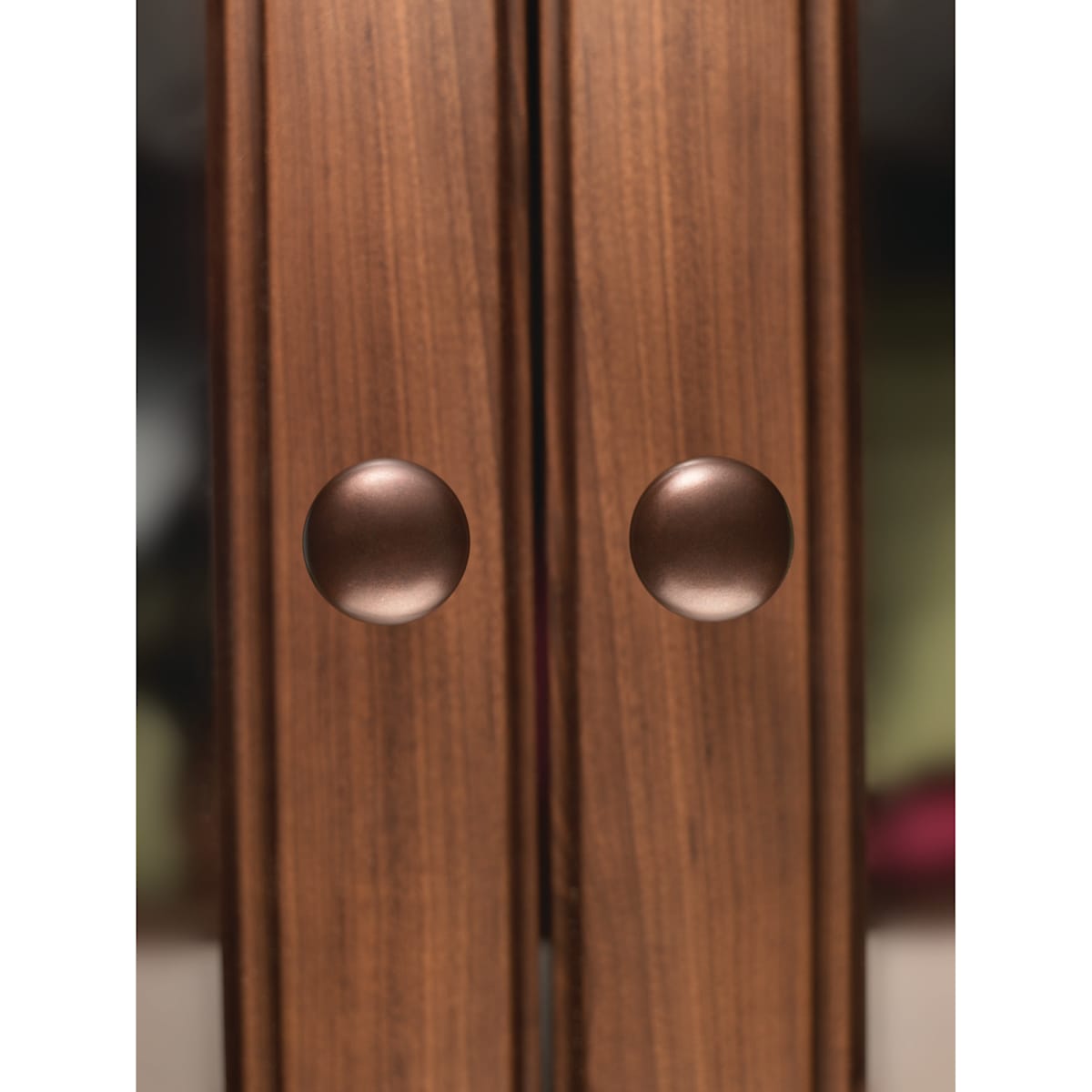 Top Knobs - M1553 - Rounded 1-1/8 Inch Mushroom Cabinet Knob from the Aspen Collection in Mahogany Bronze