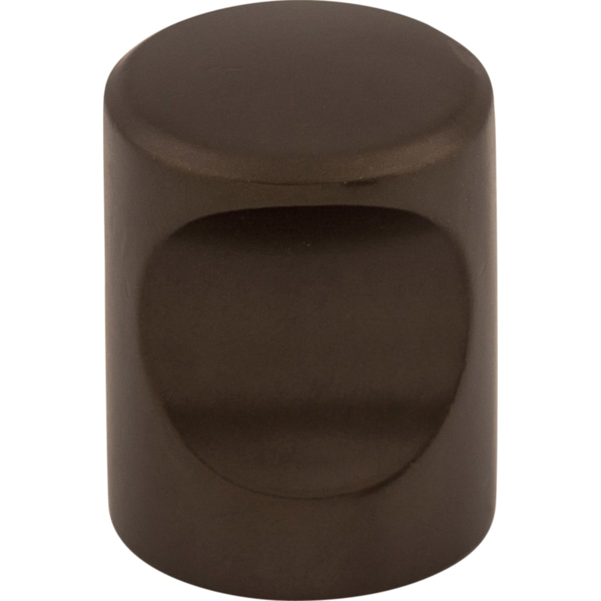 Top Knobs - M1601 - Indent 3/4 Inch Cylindrical Cabinet Knob from the Nouveau II Collection in Oil Rubbed Bronze