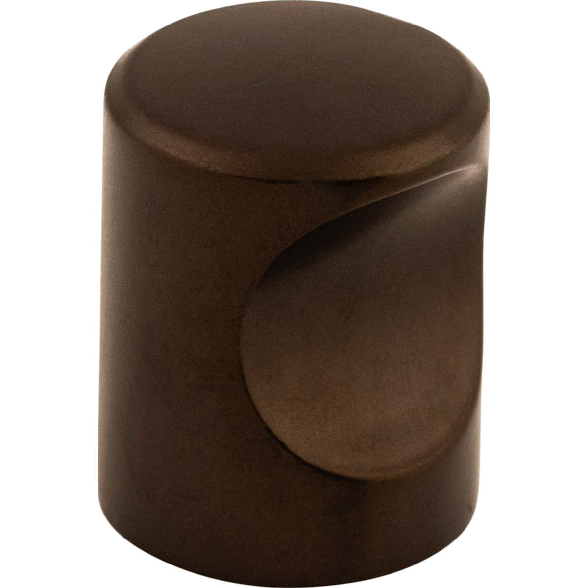 Top Knobs - M1601 - Indent 3/4 Inch Cylindrical Cabinet Knob from the Nouveau II Collection in Oil Rubbed Bronze