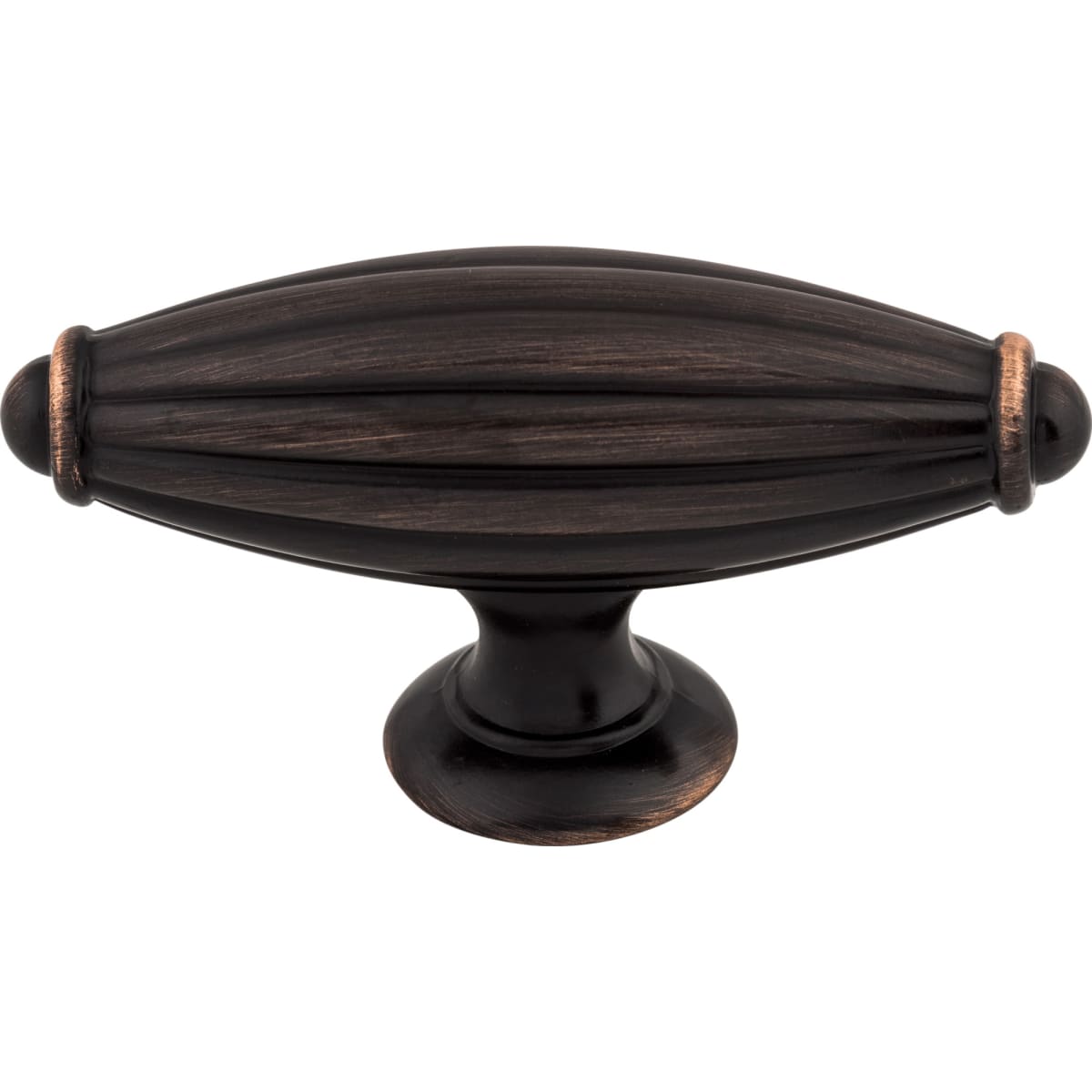 Top Knobs - M1633 - T-Handle 2-7/8 Inch Bar Cabinet Knob from the Tuscany Collection in Tuscan Bronze