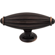 Top Knobs - M1633 - T-Handle 2-7/8 Inch Bar Cabinet Knob from the Tuscany Collection in Tuscan Bronze