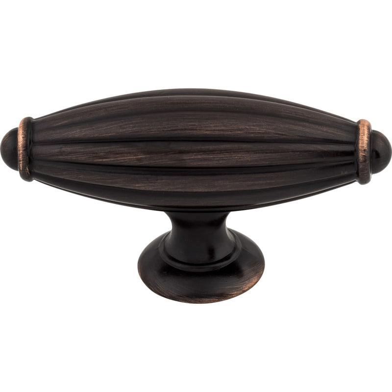 Top Knobs - M1633 - T-Handle 2-7/8 Inch Bar Cabinet Knob from the Tuscany Collection in Tuscan Bronze