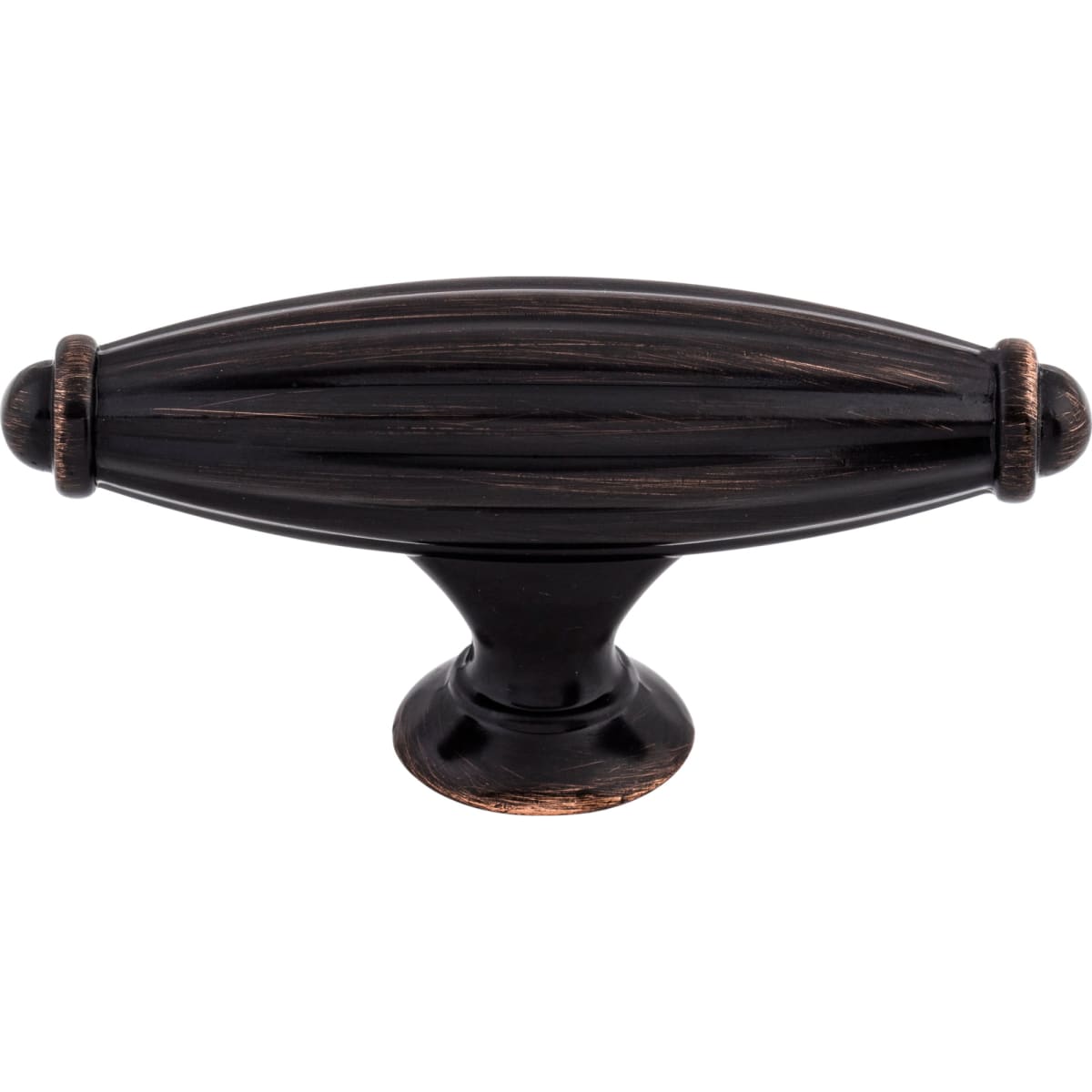 Top Knobs - M1635 - T-Handle 2-5/8 Inch Bar Cabinet Knob from the Tuscany Collection in Tuscan Bronze