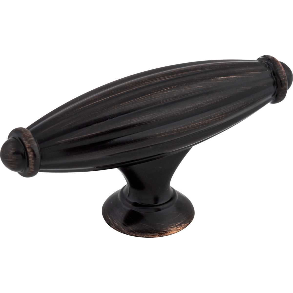Top Knobs - M1635 - T-Handle 2-5/8 Inch Bar Cabinet Knob from the Tuscany Collection in Tuscan Bronze
