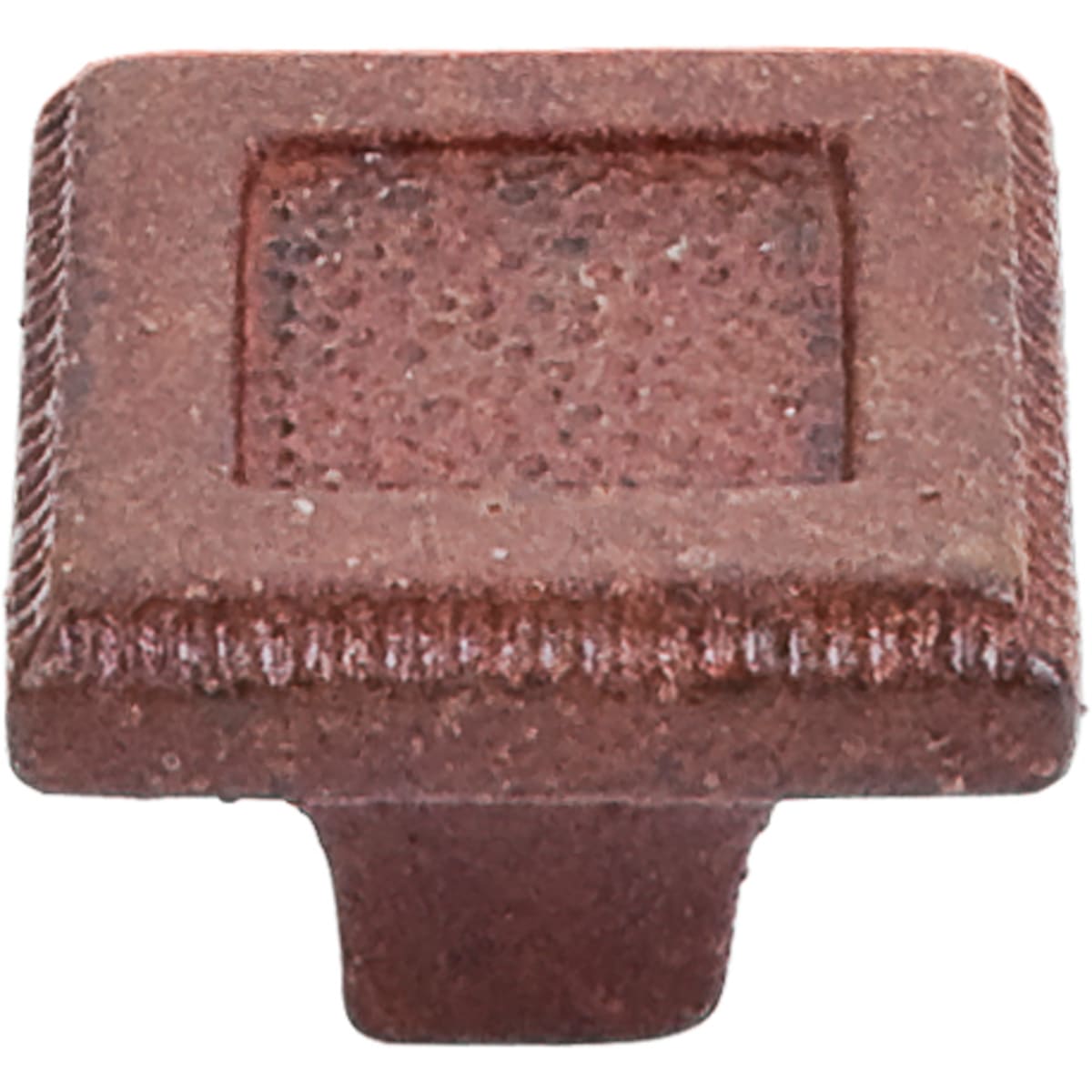Top Knobs - M1822 - Square 1-5/16 Inch Square Cabinet Knob from the Britannia Collection in True Rust