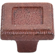 Top Knobs - M1822 - Square 1-5/16 Inch Square Cabinet Knob from the Britannia Collection in True Rust