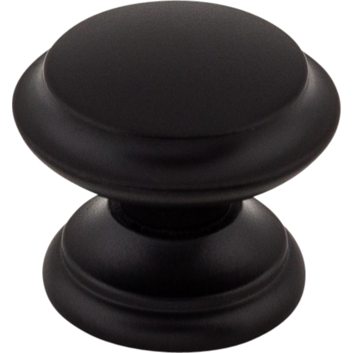 Top Knobs - M1875 - Dakota 1-3/8 Inch Mushroom Cabinet Knob in Flat Black