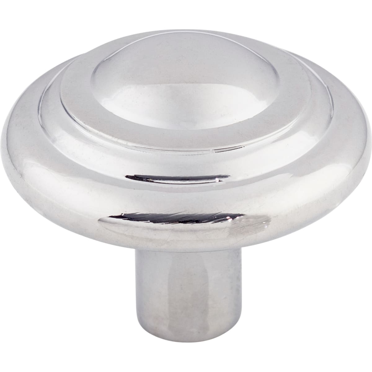 Top Knobs - M2036 - Button 1-3/4 Inch Mushroom Cabinet Knob from the Aspen II Collection in Polished Chrome