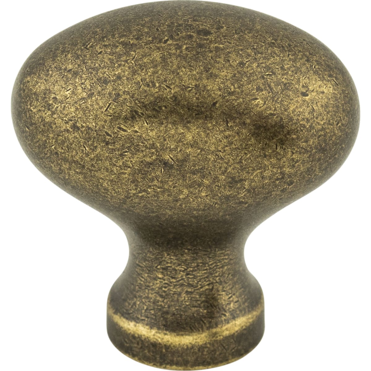 Egg 1-1/4 Inch Oval Cabinet Knob from the Somerset II Collection