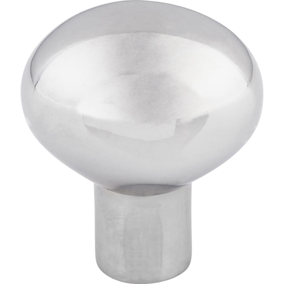 Top Knobs - M2066 - Small 1-3/16 Inch Oval Cabinet Knob from the Aspen II Collection in Polished Chrome