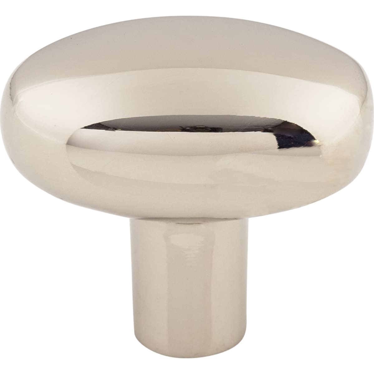 Top Knobs - M2073 - Small 1-9/16 Inch Oval Cabinet Knob from the Aspen II Collection in Polished Nickel
