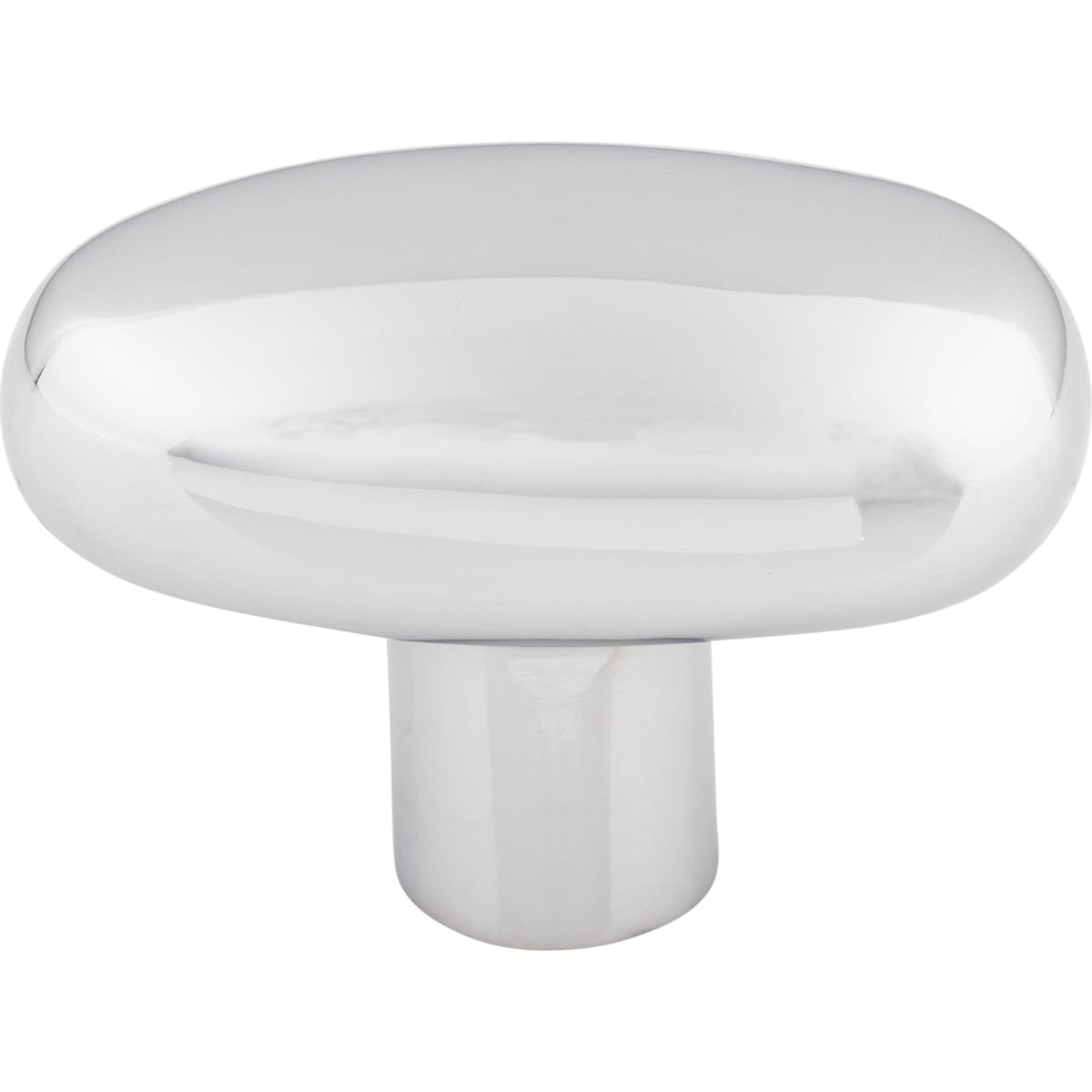 Top Knobs - M2075 - Large 2 Inch Oval Cabinet Knob from the Aspen II Collection in Polished Chrome
