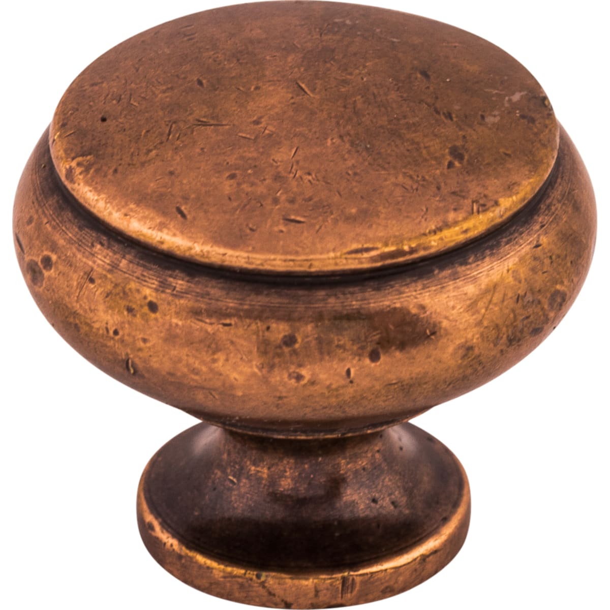 Top Knobs - M209 - Cumberland 1-1/4 Inch Mushroom Cabinet Knob from the Tuscany Collection in Antique Copper