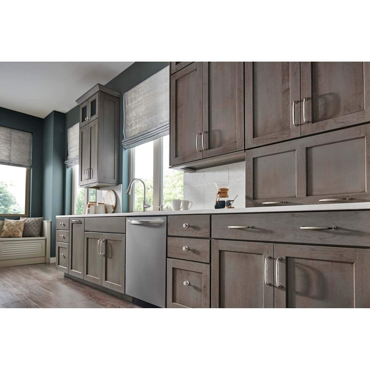 Top Knobs - M25 - Victoria 1-1/4 Inch Mushroom Cabinet Knob from the Britannia Collection in Pewter Antique