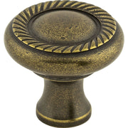 Top Knobs - M330 - Swirl Cut 1-1/4 Inch Mushroom Cabinet Knob from the Somerset II Collection in German Bronze