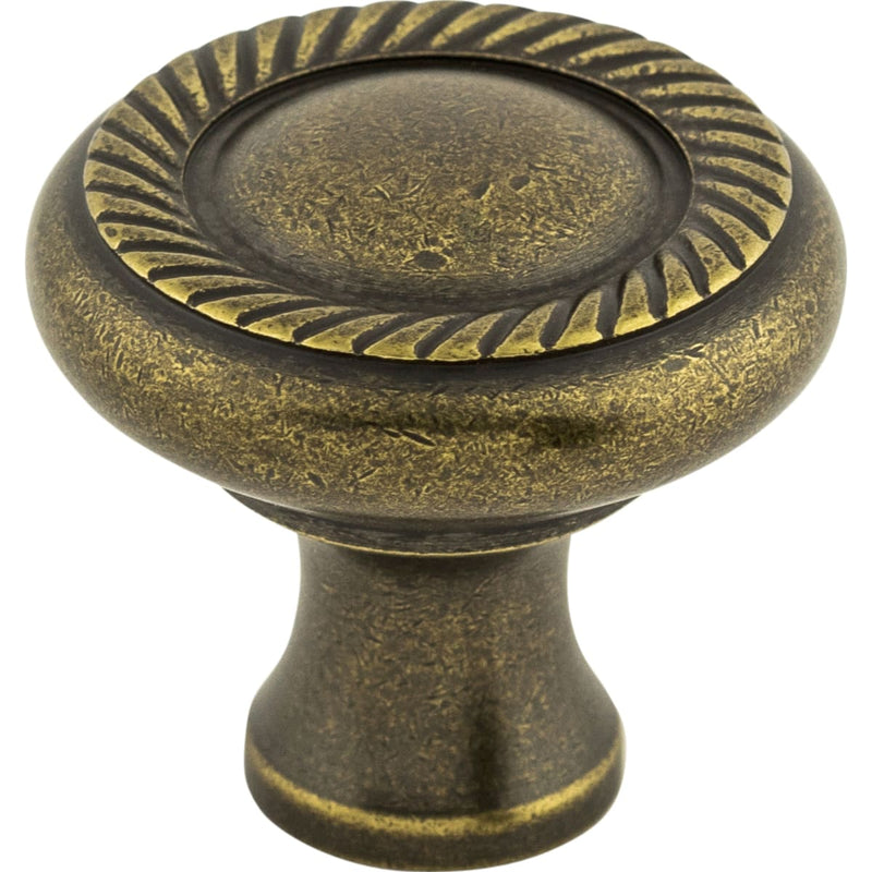 Top Knobs - M330 - Swirl Cut 1-1/4 Inch Mushroom Cabinet Knob from the Somerset II Collection in German Bronze