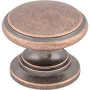 Top Knobs - M357 - Ray 1-1/4 Inch Mushroom Cabinet Knob from the Somerset II Collection in Antique Copper