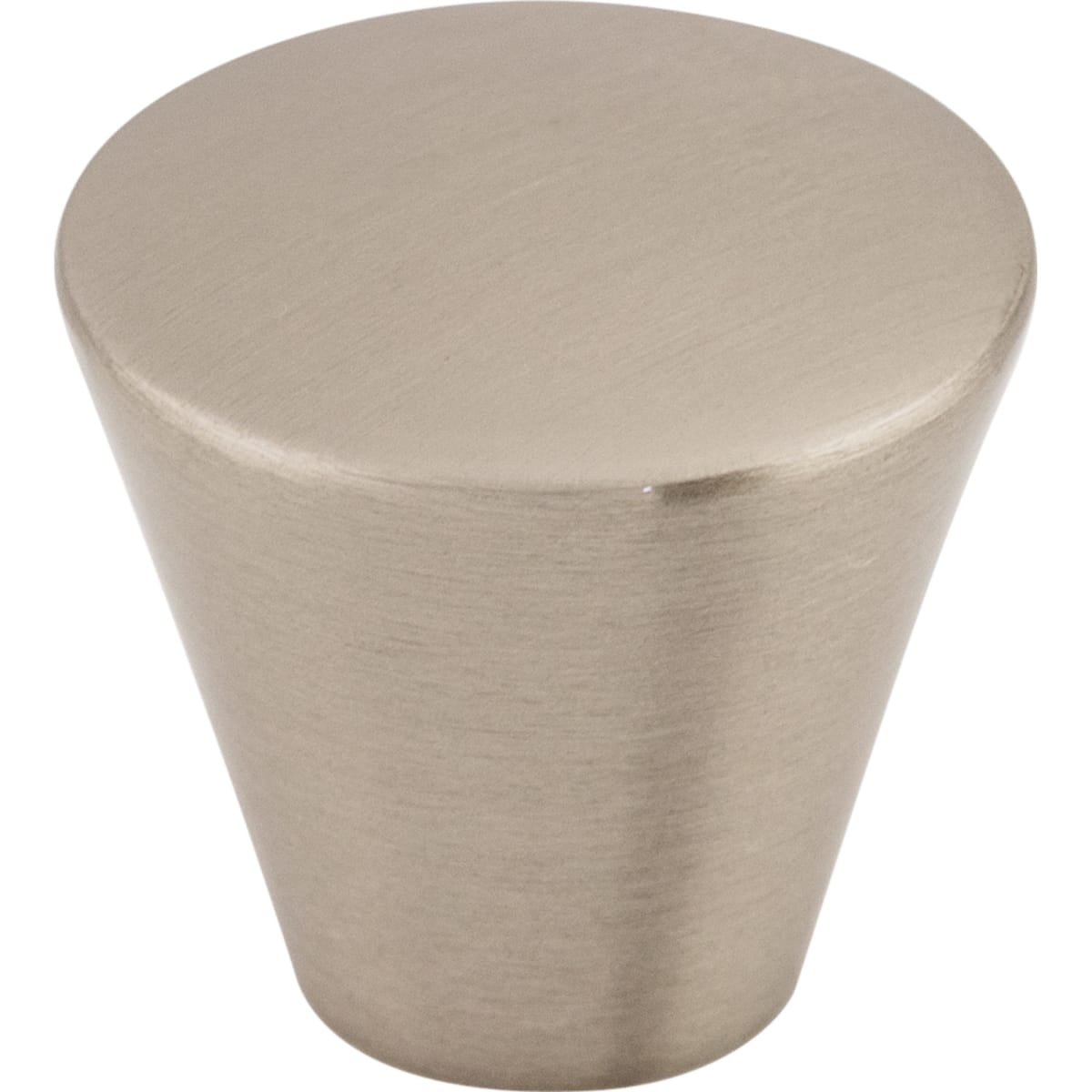 Top Knobs - M371 - Cone 1-1/16 Inch Conical Cabinet Knob from the Nouveau Collection in Brushed Satin Nickel