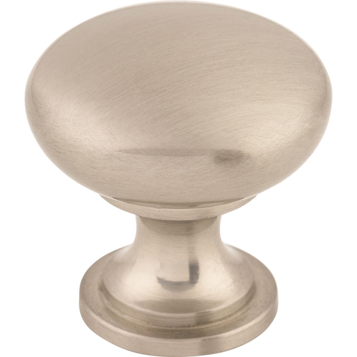 Top Knobs - M410 - Hollow 1-3/16 Inch Mushroom Cabinet Knob from the Nouveau Collection in Brushed Satin Nickel