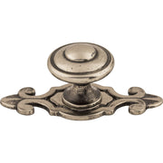 Top Knobs - M464 - Canterbury 1-1/4 Inch Mushroom Cabinet Knob from the Britannia Collection in Pewter Antique