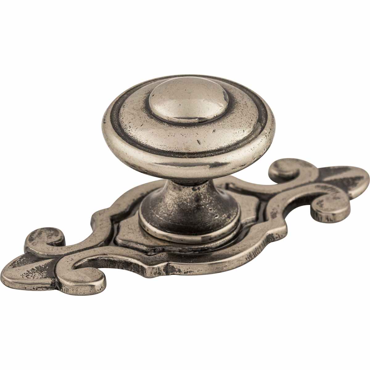 Top Knobs - M464 - Canterbury 1-1/4 Inch Mushroom Cabinet Knob from the Britannia Collection in Pewter Antique