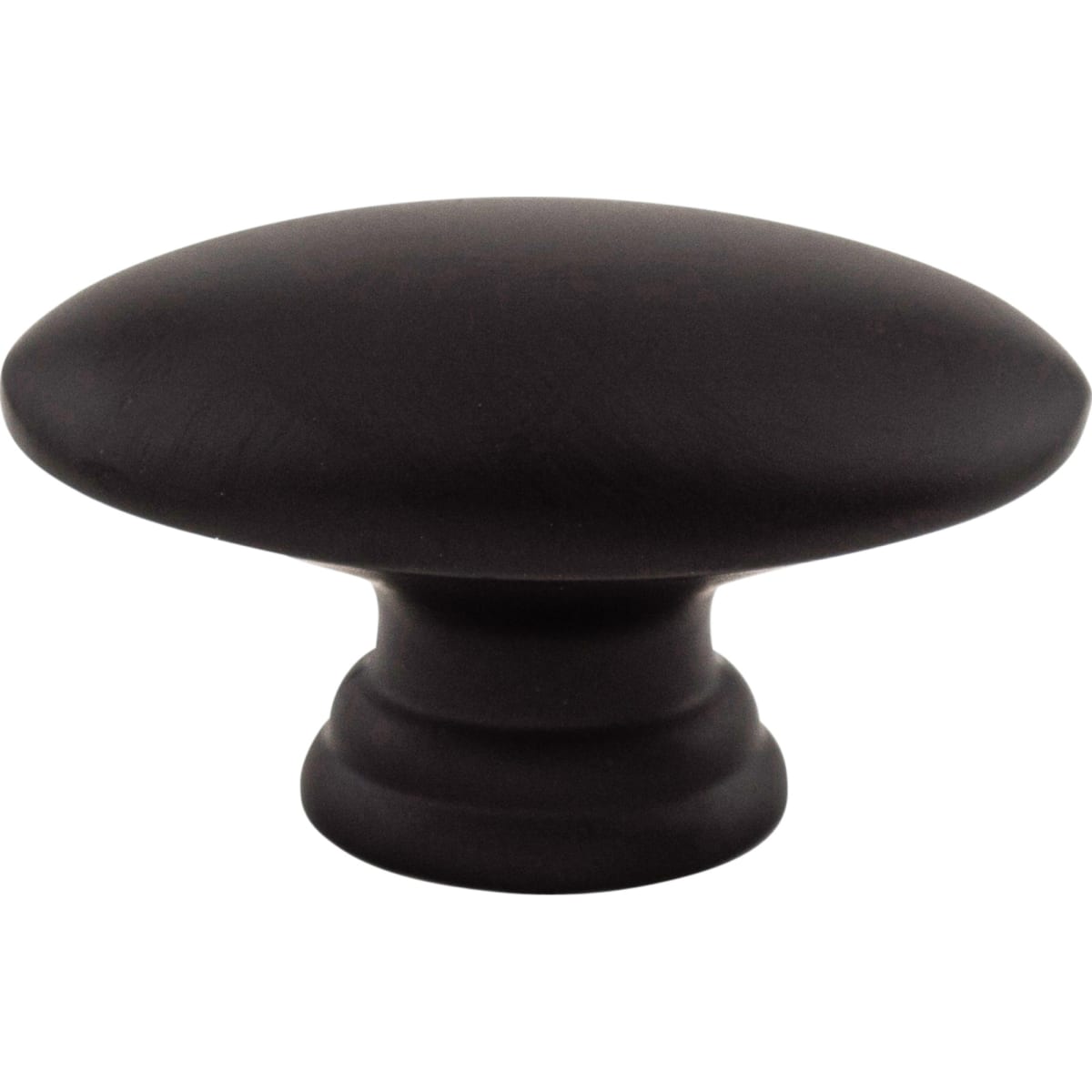 Top Knobs - M499 - Oval 3/4 Inch Oval Cabinet Knob from the Nouveau Collection in Flat Black