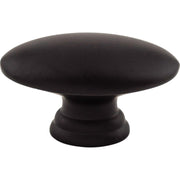 Top Knobs - M499 - Oval 3/4 Inch Oval Cabinet Knob from the Nouveau Collection in Flat Black