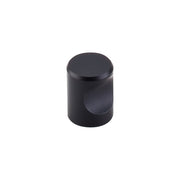 Top Knobs - M581-10PACK - Indent 3/4 Inch Cylindrical Cabinet Knob from the Nouveau II Collection - 10 Pack in Flat Black