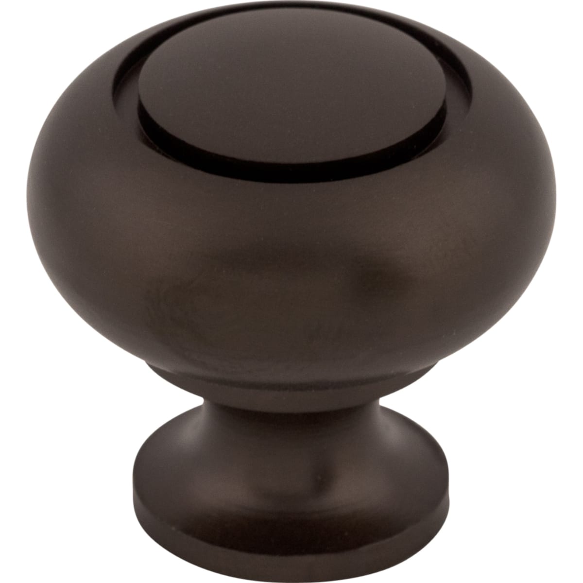 Top Knobs - M774 - Ring 1-1/4 Inch Mushroom Cabinet Knob from the Normandy Collection in Oil Rubbed Bronze