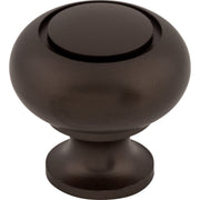 Top Knobs - M774 - Ring 1-1/4 Inch Mushroom Cabinet Knob from the Normandy Collection in Oil Rubbed Bronze