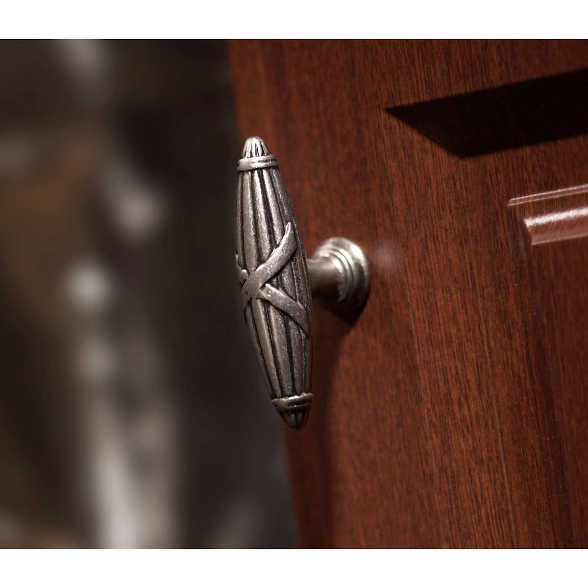Top Knobs - M931 - Ribbon 2-3/4 Inch Bar Cabinet Knob from the Edwardian Collection in Oil Rubbed Bronze