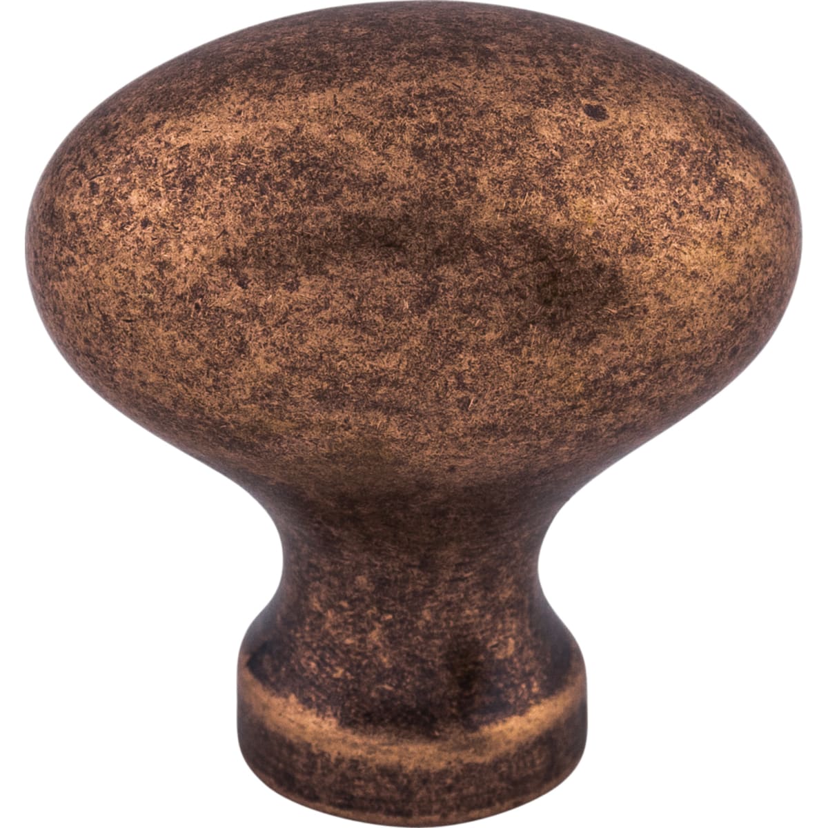 Top Knobs - M986 - Egg 1-1/4 Inch Oval Cabinet Knob from the Somerset II Collection in Old English Copper
