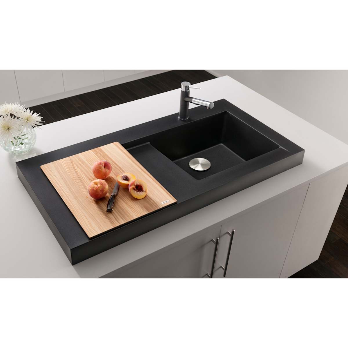 Top Knobs - M989 - Hopewell 5-1/16 Inch Center to Center Bar Cabinet Pull from the Bar Pulls Collection in Flat Black